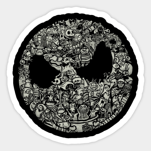 A Most Horrible Circle Sticker by kg07_shirts